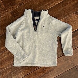 Vineyard Vines Gray Quarter-Zip Pullover